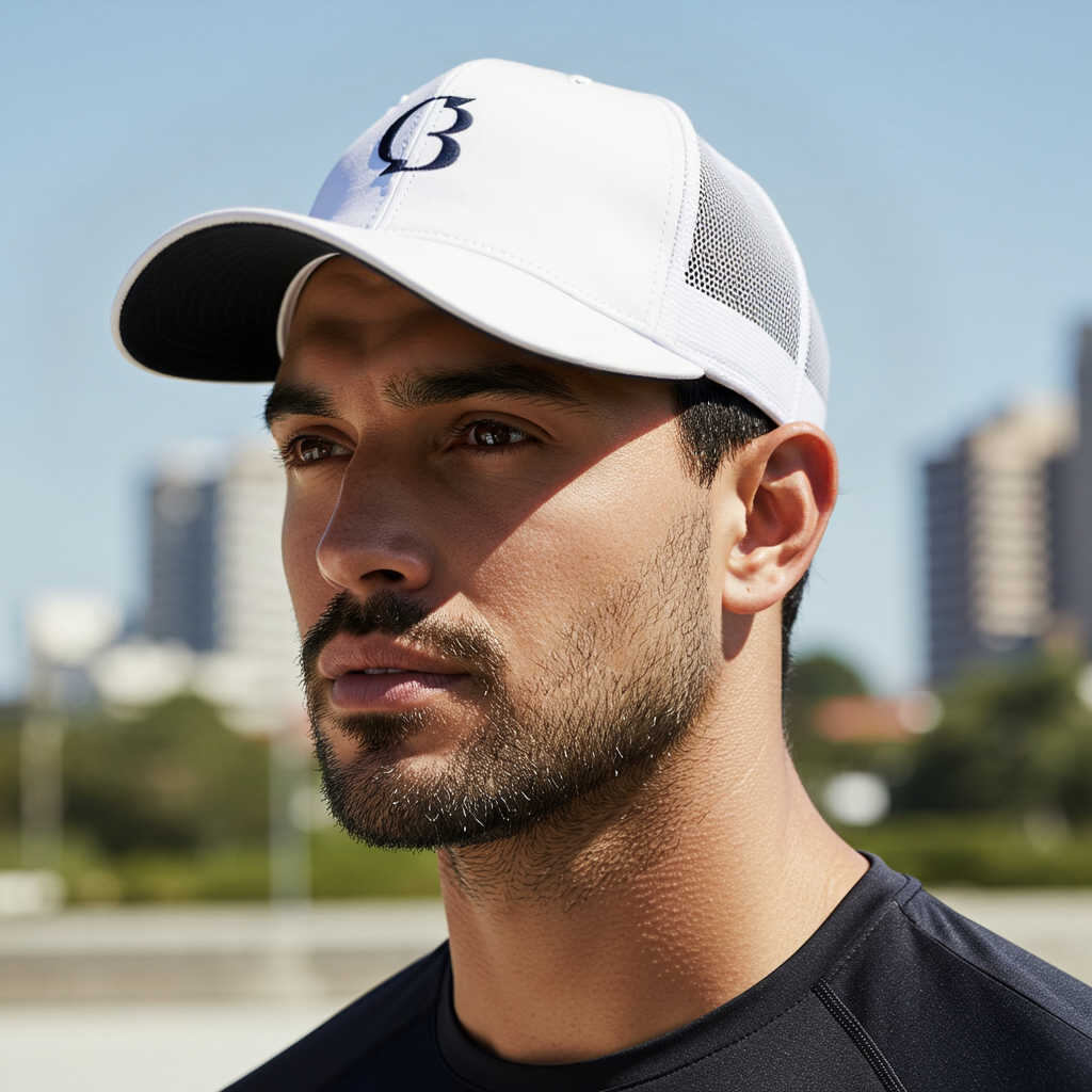 Gorra camionero blanca CrisBor