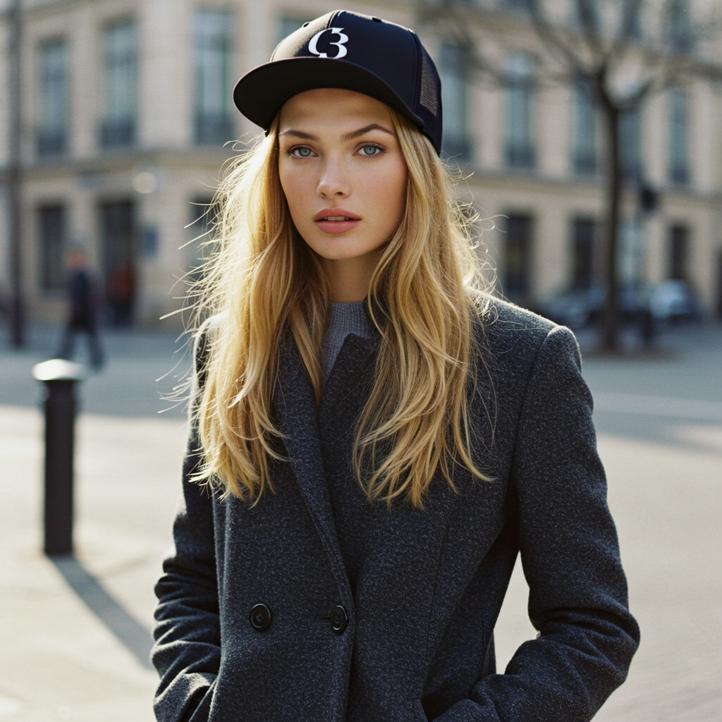 gorra camionero negra CrisBor